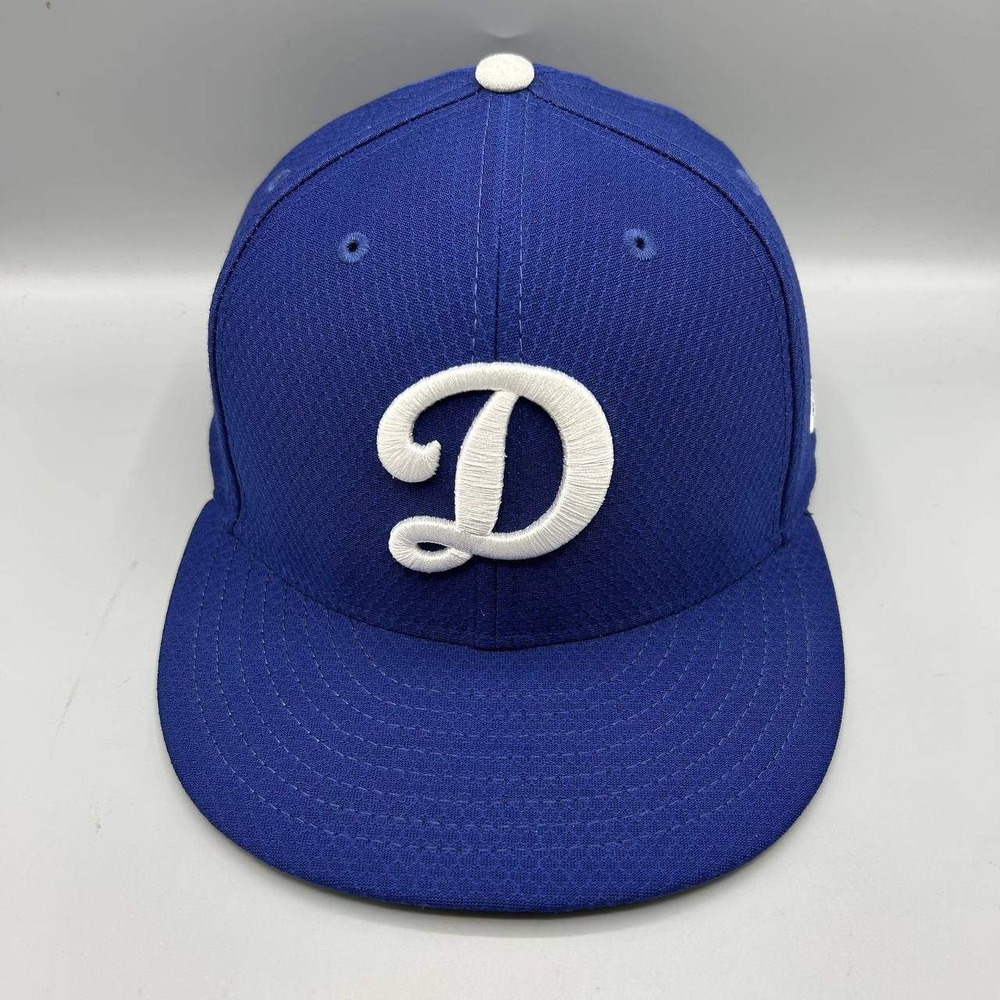 Los Angeles LA Dodgers MLB Hat Men 7 3/8 Blue 59Fifty New Era Fitted Cap